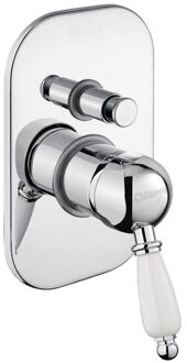 Sapho Douchekraan Inbouw Sapho Kirké Mengkraan Retro Afbouwdeel 2-weg Chroom (incl. inbouwdeel)