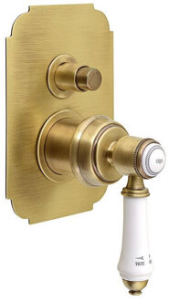 Sapho Douchekraan Inbouw Sapho Vienna Mengkraan Afbouwdeel 2-weg Brons Sapho