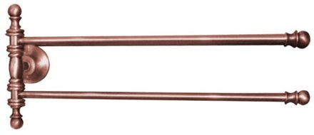 Sapho Dubbele Handdoekhouder Sapho Perla Draaibaar 39x16 cm Rose Goud