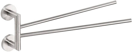 Sapho Dubbele Handdoekhouder Sapho X-Steel Draaibaar 42 cm Geborsteld RVS