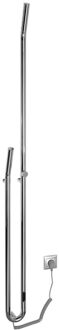 Sapho Elektrische Radiator Sapho Duopasso Met Timer 12,2x170 cm 45W Chroom Sapho