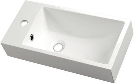 Sapho Fontein Sapho Small Rechthoekig 50x10x25 cm Links Keramiek Wit