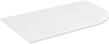 Sapho Gebogen Wastafelblad Sapho Pulse 75,7x46,2 cm Links Wit
