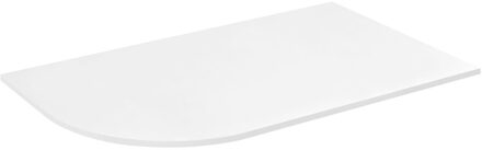 Sapho Gebogen Wastafelblad Sapho Pulse 75,7x46,2 cm Rechts Wit