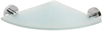 Sapho Glazen Hoek Planchet Sapho X-Round 25.5x5.5 cm Chroom Sapho