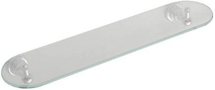 Sapho Glazen Planchet Sapho Diamond 50x6.6 cm Ovaal Chroom Sapho