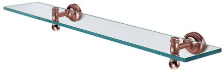 Sapho Glazen Planchet Sapho Perla 60x17 cm Rechthoekig Rose Goud