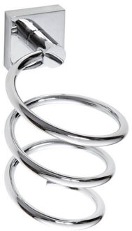 Sapho Haardrogerhouder Sapho X-Square 15.5x10 cm Hangend Chroom