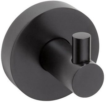 Sapho Handdoekhaak Sapho X-Round 5.5x5 cm Mat Zwart