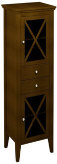 Sapho Hoge Badkamerkast Sapho Cross 49x170x39 cm Massief Hout Rechts Bruin