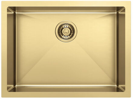 Sapho Inbouw Wastafel Sapho Zenith 60x45 cm RVS Goud PVD Sapho