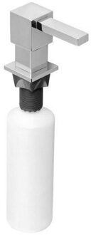 Sapho Inbouwzeepdispenser Sapho Kunststof Fles 350 ML Vierkant Chroom