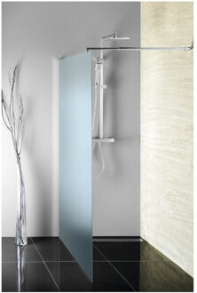 Sapho Inloopdouche Sapho Walk-In 80x190 cm met Muurprofiel Chinchilla Glas Chroom