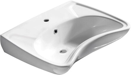 Sapho Keramisch Wastafel voor Rolstoel Sapho Handicap 59,5x45,6 cm Wit