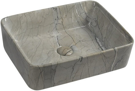 Sapho Keramische Opbouw Waskom Sapho Dalma 48x38 cm Grijs