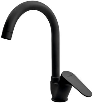Sapho Keukenmengkraan Sapho Corneli 1-hendel 30 cm Beweegbare Uitloop Mat Zwart