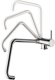 Sapho Keukenmengkraan Sapho Rhapsody 1-hendel Recht 31 cm Uitklapbare Uitloop Chroom Sapho
