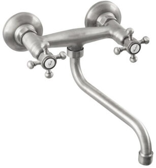 Sapho Kraan Muurbevestiging Mengkraan Sapho Antea Zilver