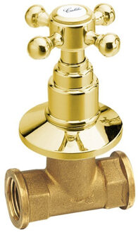 Sapho Kruisgreep Koud Water Sapho Antea 6x6 cm Goud