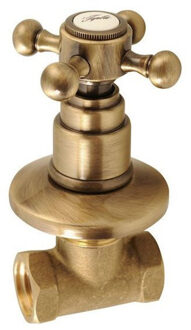 Sapho Kruisgreep Warm Water Sapho Antea 6x6 cm Brons