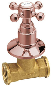 Sapho Kruisgreep Warm Water Sapho Antea 6x6 cm Rozegoud