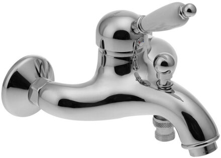 Sapho Opbouw Badkraan Sapho Kirk� Mengkraan Retro Wit 1-hendel 11.5 cm Chroom Sapho