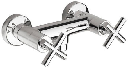 Sapho Opbouw Douchekraan Sapho Axia Mengkraan 2-kruisgreep Chroom
