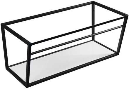 Sapho Ophangbeugel Sapho SKA Industrial voor Wastafelblad MA090 90 cm met MDF plank Mat Zwart Sapho