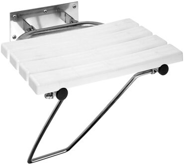 Sapho Opklapbare Douchezitting met Steunpoot Sapho Handicap 44x45 cm Wit
