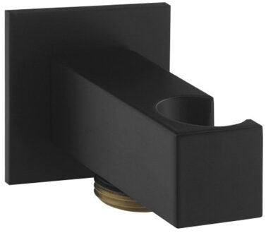 Sapho Opsteek Handdouchehouder Sapho met Wateruitlaat Vierkant Mat Zwart