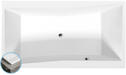 Sapho Rechthoekig Ligbad Dun Sapho Quest 180x100x49 cm Wit