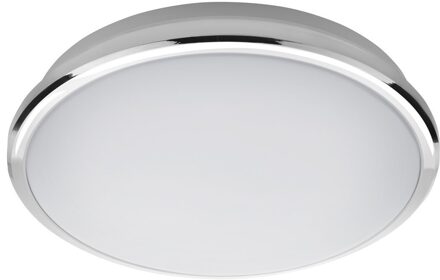Sapho Silver ronde plafondlamp 28cm koud wit licht chroom