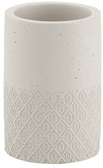 Sapho Tandenborstelhouder Sapho Afrodite Vrijstaand 11.5x7.6 cm Beton Beige Sapho