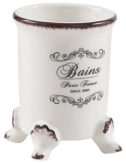 Sapho Tandenborstelhouder Sapho Amelie Vrijstaand 11.3x8 cm Keramiek Wit