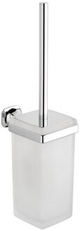 Sapho Toiletborstelhouder Sapho Aida Hangend 10.3x40.9 cm Chroom / Satijnglas