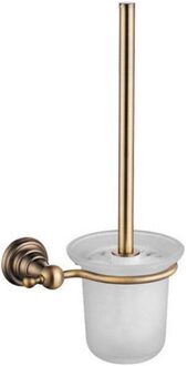 Sapho Toiletborstelhouder Sapho Diamond Hangend 17.2x35.1 cm Brons / Melkglas Sapho