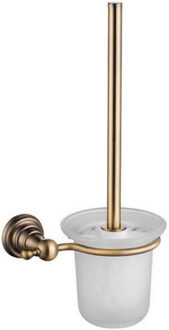 Sapho Toiletborstelhouder Sapho Diamond Hangend 17.2x35.1 cm Brons / Melkglas Wit Chroom