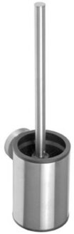 Sapho Toiletborstelhouder Sapho X-Steel Hangend Rond Geborsteld RVS Wit Chroom