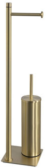 Sapho Vrijstaand Closetrol- en Borstelhouder Sapho Trilly Mat Goud