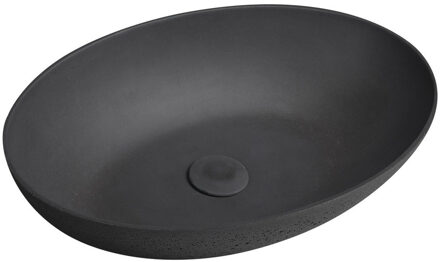 Sapho Vrijstaand Waskom Sapho Formigo 60x40 cm Antraciet