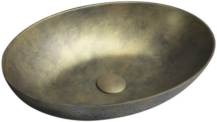 Sapho Vrijstaand Waskom Sapho Formigo 60x40 cm Goud