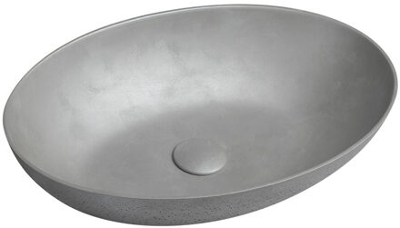 Sapho Vrijstaand Waskom Sapho Formigo 60x40 cm Zilver