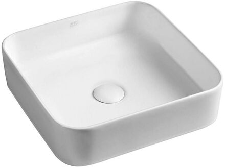 Sapho Waskom Opbouw Sapho Blade Vierkant 40x40x11.5cm Keramiek Wit