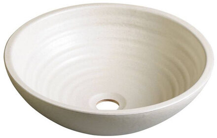 Sapho Waskom Sapho Attila Rond 42.5x14 cm Keramiek Gebroken Wit Sapho