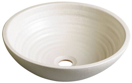 Sapho Waskom Sapho Attila Rond 42.5x14 cm Keramiek Gebroken Wit