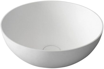 Sapho Waskom Sapho Thin Rond 39x14.5 cm Solid Surface Wit Sapho