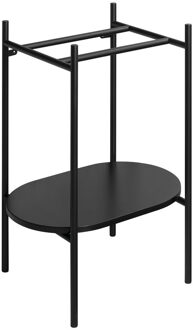Sapho Wastafel Frame met Onderplank Sapho Puno 55x79,5x39,6 cm Zwart