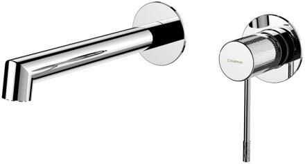 Sapho Wastafel Mengkraan 2-gats Hangend Hoog Sapho Solaris Chroom