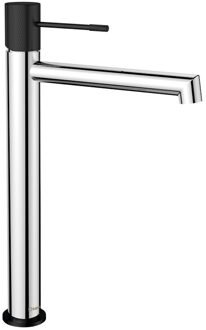 Sapho Wastafel Mengkraan Hoog Sapho Solaris Chroom/Mat Zwart