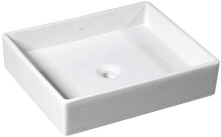 Sapho Wastafel Opbouw Sapho Purity Rechthoekig 50x42x11.5 cm Keramiek Wit